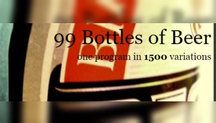 99 bottles of beer - one program in 1500 variations