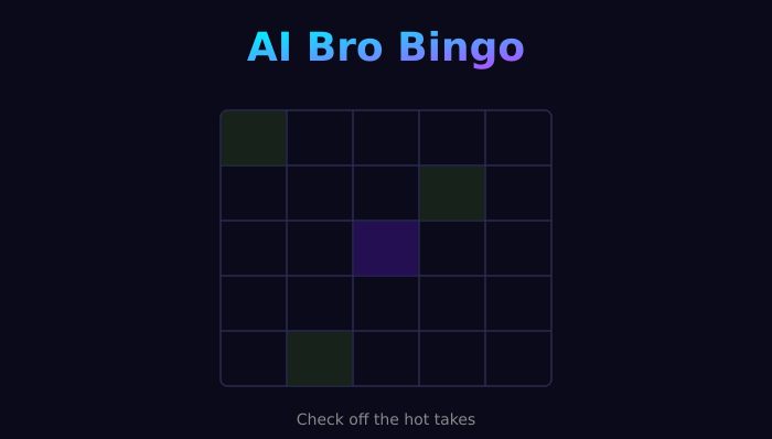AI Bro Bingo